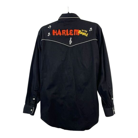 Vtg Katy K Designs M Pearl Snap Embroidered Western Harlem On The Range Shirt - Picture 6 of 8
